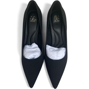 Cosy Island Womens Pointed Toe Knit Pumps Black Stiletto Heels Size 9